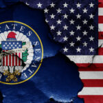 Navy SEAL BLASTS Senate Hopeful’s ‘Barbaric’ Insult… United States Senate seal and American flag, cracked paint.