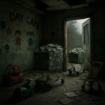 NEW Daycare Fraud SHOCKER: $4.6M Swindle Exposed! An abandoned daycare room with old toys and dim lighting