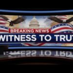 Street Harassment SCANDAL—Who’s Protecting Our Kids? News studio backdrop featuring eagles and the Capitol building with the text 'Witness to Truth'