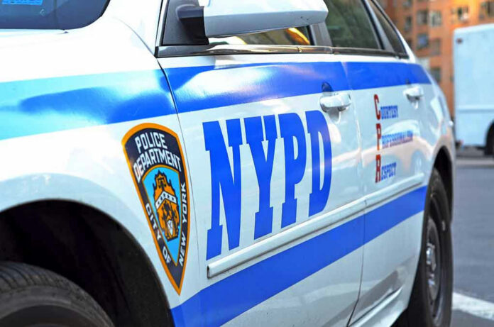 1910596186 Close-up of a NYPD police car.