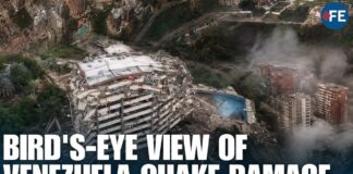 WATCH: Aerial Footage Reveals DEADLY TWIN EARTHQUAKE Destruction Across La Guaira In Venezuela