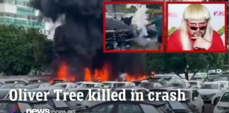 Aftermath of helicopter crash that killed Oliver Tree