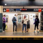 Sleeping Rider Ambushed — Cops Missing? Commuters waiting on a subway platform
