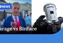 Farage’s Latest Rival Is Literally Wearing a Bin Could Count Binface seriously beat Nigel Farage to the UK parliament? | ABC NEWS