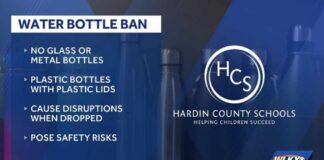 Hardin County Schools bans glass, metal water bottles this year