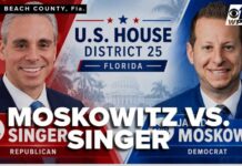 Voters Reject Socialist Push — Big Moskowitz, Singer set for November battle over Florida's District 25 U.S. House seat
