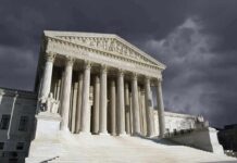 Aid YANKED For Ministry Majors — Court Steps In United States Supreme Court building with columns under stormy sky