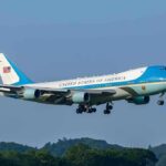 Trump’s Secret Flight Had Iran Guessing Wrong Air Force One Boeing 747 on approach