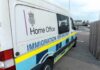 Tough Visa Rule Hits Close To Home Immigration enforcement van parked on a street