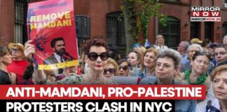 Anti-Mamdani Marchers Confront Pro-Palestine Protesters In NYC Over Mayor Attending 9/11 Ceremony