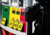 Diesel Crunch Triggers Texas Crackdown Gas pump with diesel, regular, plus, and premium fuel options