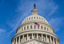 Capitol Recess Dodges Explosive Vote United States Capitol dome with American flag