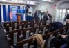 Rubio Draws Line: No Free Passes White House press briefing room with empty seats and cameras
