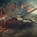 Wedding Blast Claims—Where’s The Smoking Gun? Tank advancing through battlefield with explosions and debris