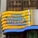 Cancellation Buzz? ABC Drops The Hammer Curved digital billboard with Good Morning America logo