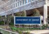Department of Energy sign outside a government office building