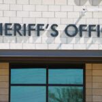 sheriff's office building exterior sign